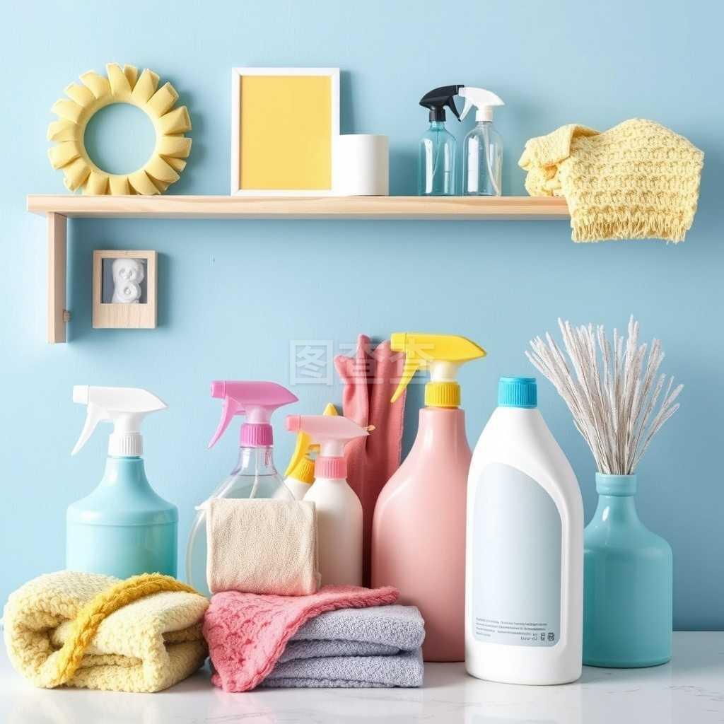 五彩缤纷的清洁用品 点亮家居与工作的活力空间